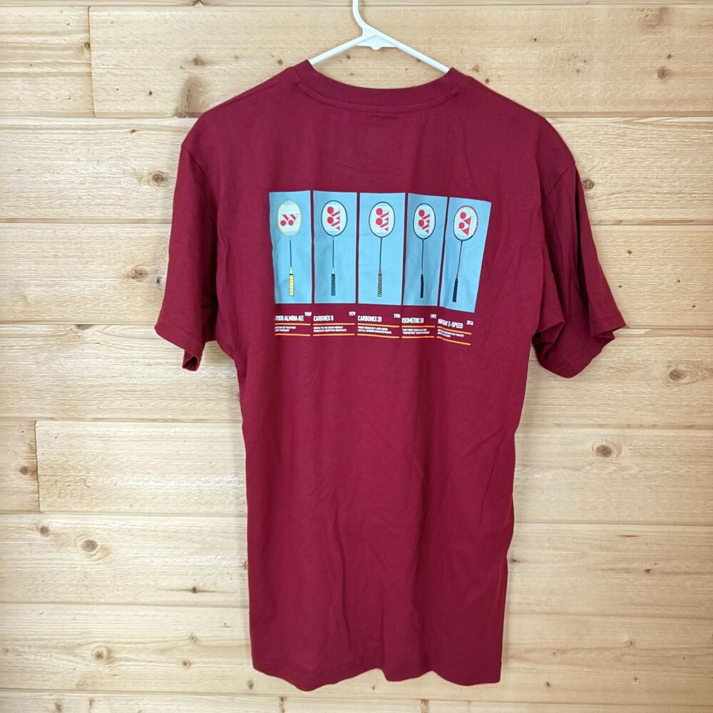 Yonex Cotton Racket Design Unisex Tshirt - Picture 3 of 6